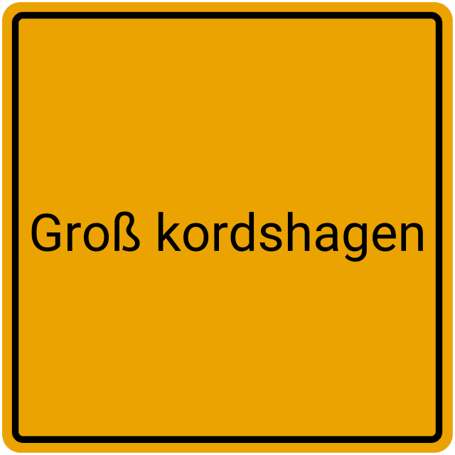 Meldebestätigung Groß Kordshagen